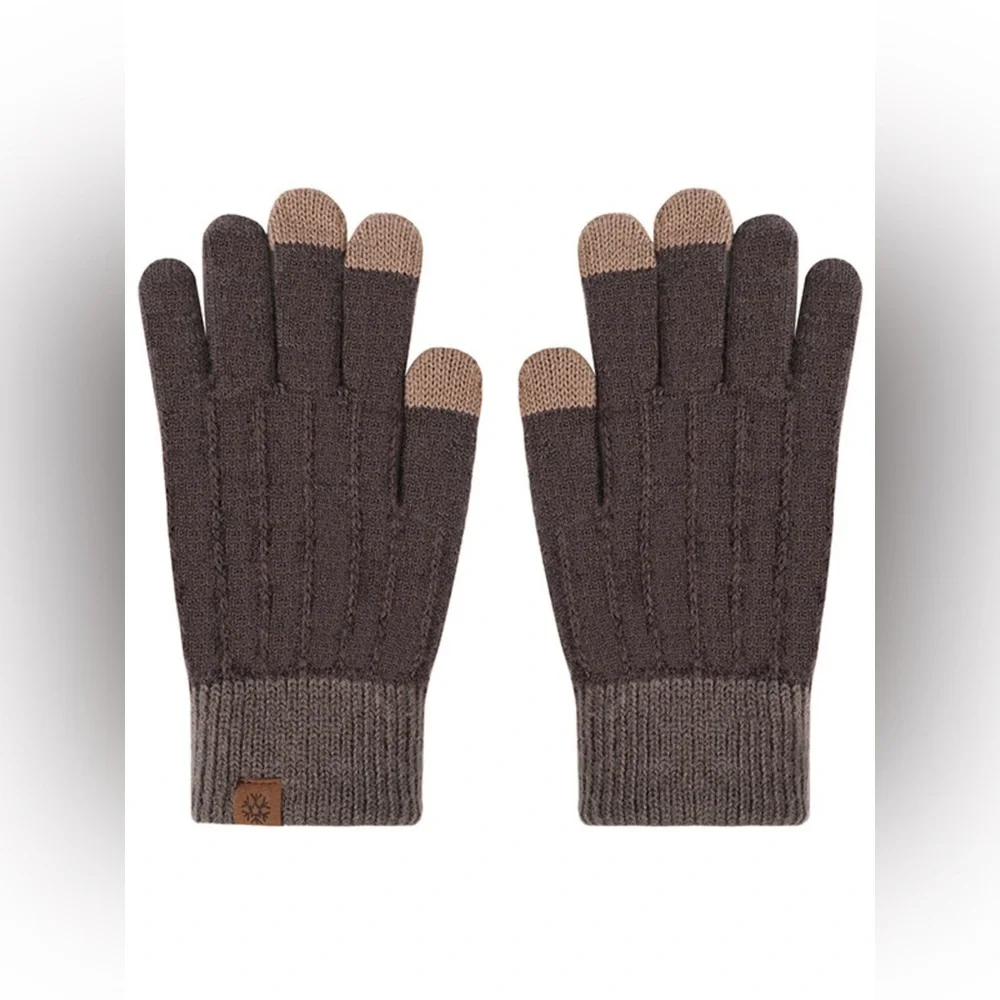 Warm Knitted Touchscreen Gloves